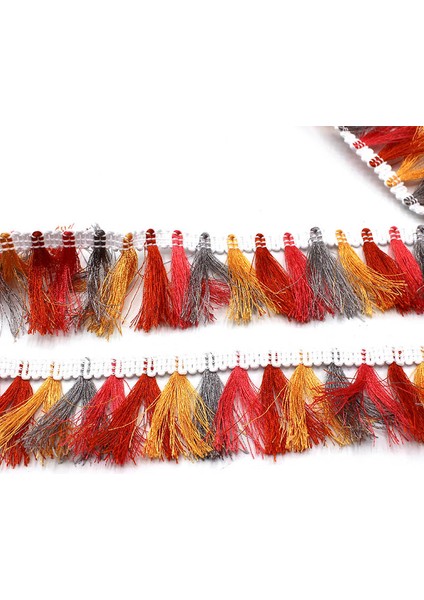 Şerit Renkli Püsküllü