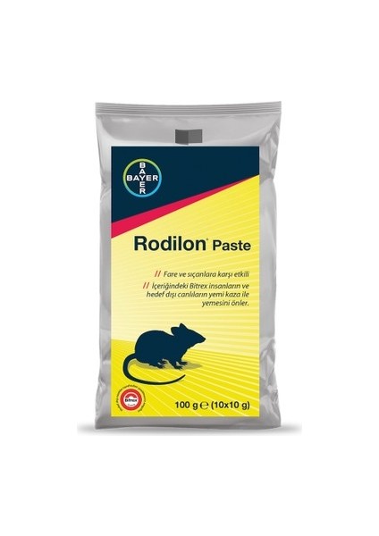 Rodilon Paste 10 gr 10'lu Fare Pastası (Yeni Ambalaj)