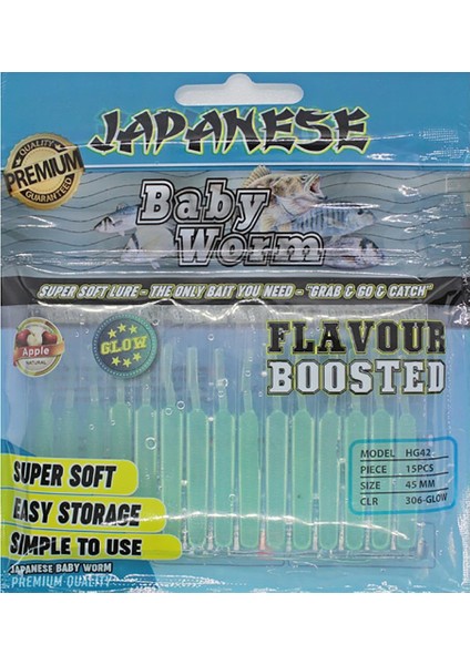 Baby Worm 45MM 15 Adet Lrf Silikonu