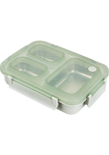 1000 ml Paslanmaz Çelik 304 Öğle Yemeği Kutusu Bölme Sızdırmaz Termal Bento Kutusu Yetişkin Çocuklar Gıda Konteyner Mikrodalga Yemek Kutusu | Öğle Yemeği Kutuları (Yeşil) (Yurt Dışından)