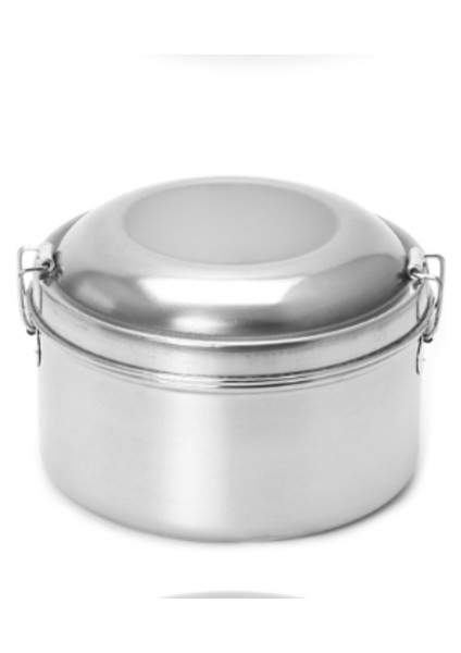 Paslanmaz Çelik Kase Öğle Yemeği Kutusu Bento Gıda Piknik Konteyner 2 Tier Yuvarlak Şekil | Öğle Yemeği Kutuları (Yurt Dışından)