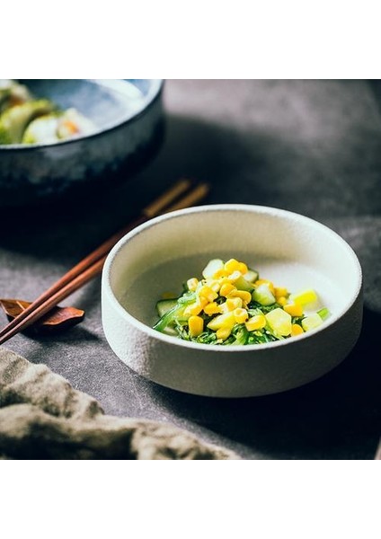 Japon Yaratıcı Seramik Kase Salata Kase Kalın Çorba Kase Yahni Kase Restoran Moda Bulaşık Derin Kase Meyve Kase Lar | Kaseler (Yurt Dışından)