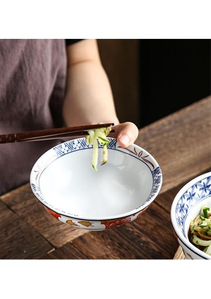 Japon Seramik Kapaklı Şehriye Kase Büyük Yaratıcı Noodle Kase Şehriye Için Meyve Salatası Çorba Kase Malzeme Mutfak Sofra Takımı | Kaseler (Yurt Dışından) indirimleri