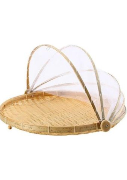 Tepsi Meyve Sebze Ekmek Depolama Sepeti El Dokuma Gıda Servis Çadır Sepeti Basit Atmosfer Açık Piknik Örgü Net Kapak | Depolama Tepsileri (YUVARLAK-36CM) (Yurt Dışından) fiyatları