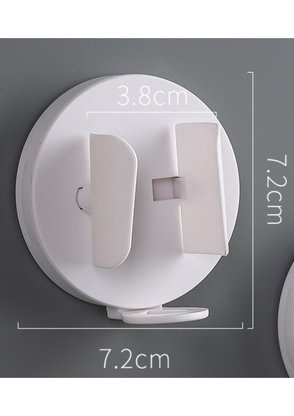 7.2 cm Elektrikli Diş Fırçası Tutucular Duvara Monte Depolama Rafı Banyo (Beyaz) | Diş Fırçası ve Amp;diş Macunu Tutucular (Yurt Dışından)