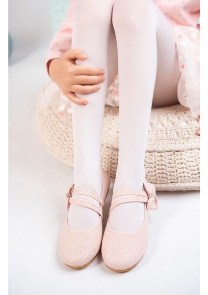 Çatal Baretli Fiyonklu Pudra Star Kız Çocuk Ayakkabı fiyatları