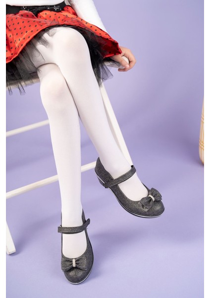 Topuklu Fiyonklu Siyah Star Kız Çocuk Ayakkabı fiyatları