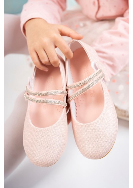 Çatal Baretli Kalpli Pudra Star Kız Çocuk Ayakkabı fiyatları