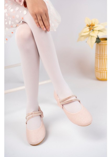 Çatal Baretli Kalpli Pudra Star Kız Çocuk Ayakkabı modelleri