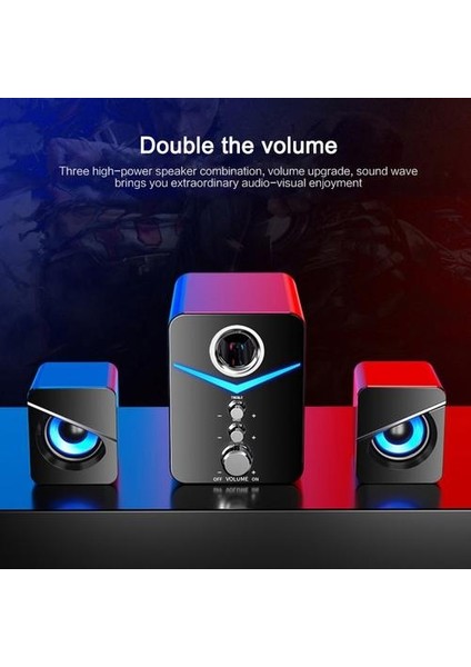 Siyah 3 Adet Enceinte Bluetooth Hoparlör Güçlü Taşınabilir Kablosuz Sütun Subwoofer Müzik Merkezi Masaüstü Pc Bilgisayar Için Taşınabilir | Bilgisayar Hoparlörleri (Yurt Dışından) fırsatları