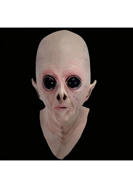 Cadılar Bayramı Ürpertici Lateks Ufo Alien Tam Kafa Maskesi (Yurt Dışından)