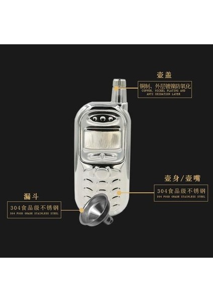 Taşınabilir Avrupa Tarzı Paslanmaz Çelik Hip Şişesi Küçük Işık Lüks Hip Şişesi Açık Decantador De Vino Drinkware Kalça Şişeler (Yurt Dışından) fırsatları