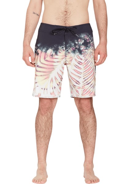 Gri Erkek Kısa Şort Mayo A0812313_VOLCOM Mad Wash Mod 19 Wcg