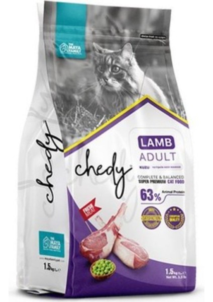 Kuzu Etli Yetişkin Kedi Maması 1.5 kg