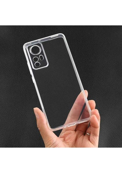 Xiaomi Mi 12 Lite Kılıf Kamera Korumalı Yumuşak Şeffaf Ince Süper Silikon