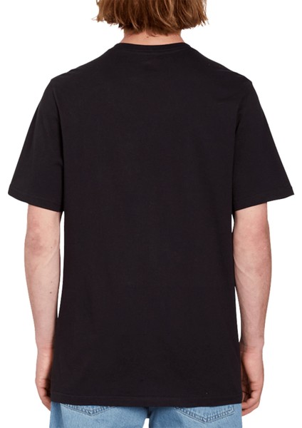 Siyah Erkek Bisiklet Yaka T-Shirt A3512321_VOLCOM Fa J Hager Hagerhaw