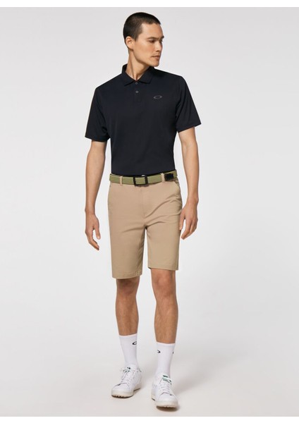 Siyah Erkek Polo Yaka Baskılı Polo T-Shirt Oakley Oakley Icon Tn Protect Rc