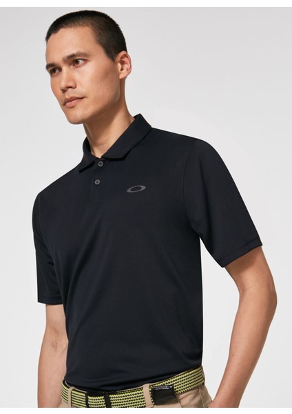 Siyah Erkek Polo Yaka  Baskılı Polo T-Shirt Oakley Oakley Icon Tn Protect Rc