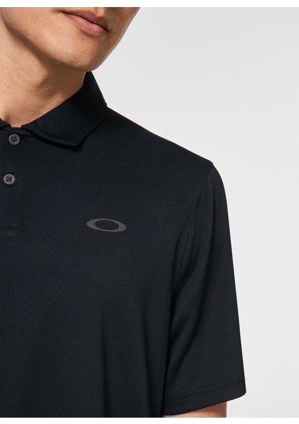 Siyah Erkek Polo Yaka  Baskılı Polo T-Shirt Oakley Oakley Icon Tn Protect Rc