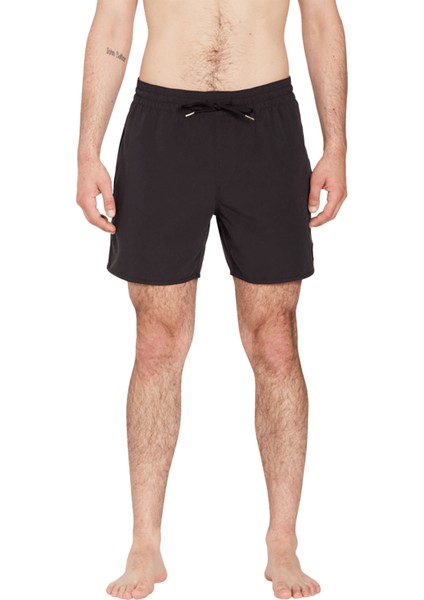 Siyah Erkek Kısa Şort Mayo A2512306_VOLCOM Lido Solid 16 Blk
