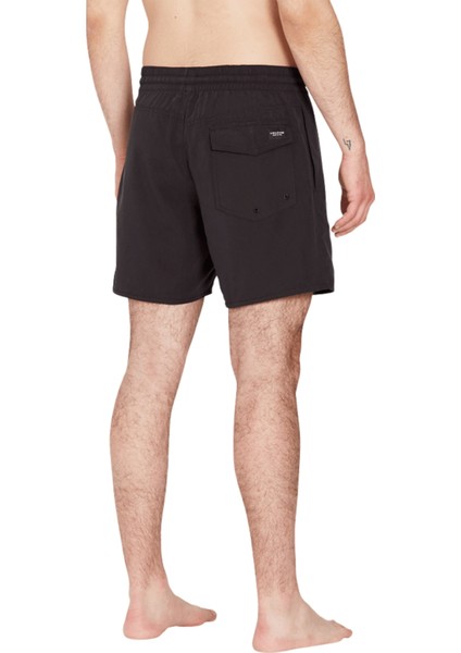 Siyah Erkek Kısa Şort Mayo A2512306_VOLCOM Lido Solid 16 Blk