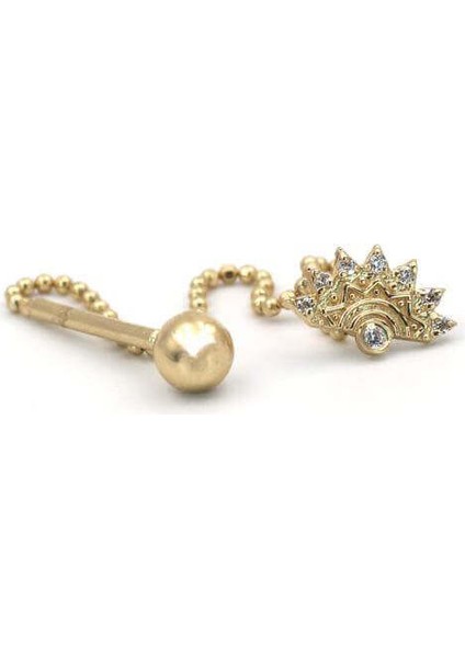 Taşlı Yarım Güneş Tragus Küpe fiyatları