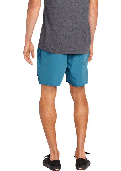 Mavi Erkek Kısa Şort Mayo A2512306_VOLCOM Lido Solid 16 Ain