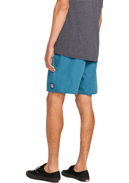 Mavi Erkek Kısa Şort Mayo A2512306_VOLCOM Lido Solid 16 Ain