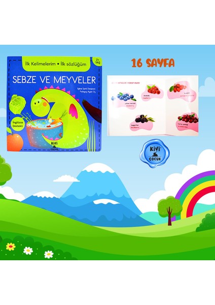 Ilk Kelimelerim Ilk Sözlüğüm Sebze ve Meyveler - Ktp - Ayşen Oy