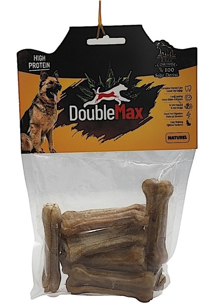 Doublemax Preslenmiş Kemik Naturel 8 Adet 7 cm