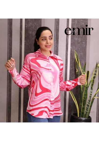 Ebro Desenli Uzun Kol Gül Kurusu Gölmek