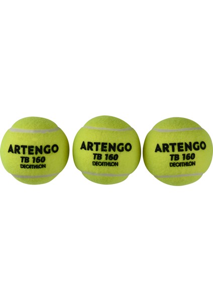 Artengo Tenis Topu - 3 Adet - Sarı - Tb160