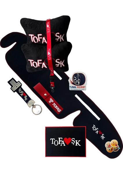 Tofaş Şahin Doğan Kartal Nakışlı Yüksek Torpido Koruma Kaplama Halısı / Tofaş Polar Araç Yastık Oto Aksesuar