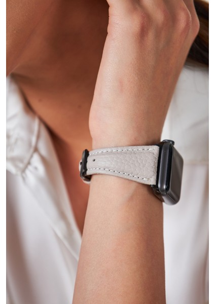 Apple Watch 38MM 40MM 41MM 3 4 5 6 7 Se 8 Uyumlu Kadın Deri Kordon Saat Kayışı modelleri