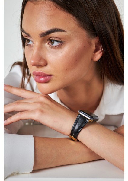 Apple Watch 38MM 40MM 41MM 3 4 5 6 7 Se 8 Uyumlu Kadın Deri Kordon Saat Kayışı fırsatları