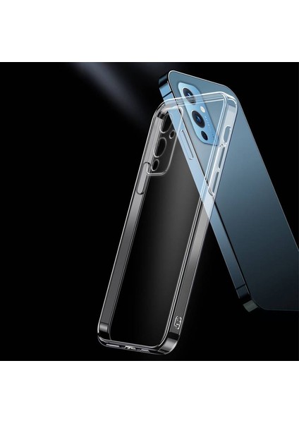 One Plus 9 Kılıf Için Tasarlanan Kristal Şeffaf Kaymaz Silikon Kılıf