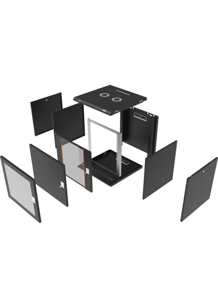 Awen 7u 600W x 450D Duvar Tipi Kabinet (Açık Gri) modelleri