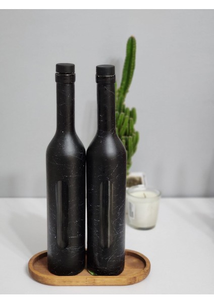 10 x 20 cm Elips Ahşap Sunum Tahtası Koyu Renk