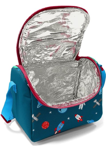 Kids Çivit Kırmızı Uzay Desenli Çekçekli 3'lü Çanta Seti SET0123136 fırsatları