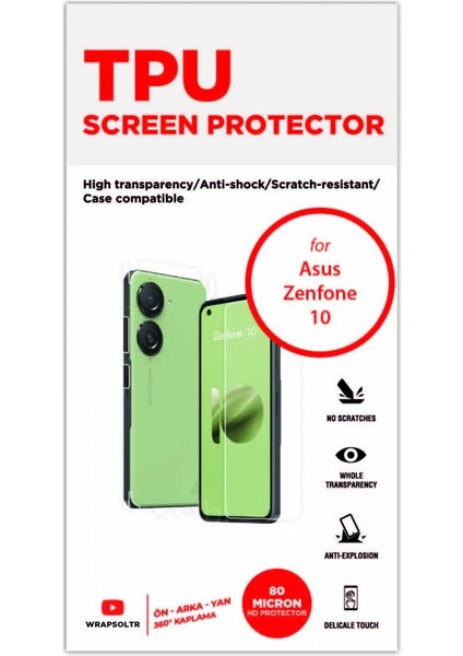 Asus Zenfone 10 Tpu Full Body Koruyucu Film fiyatları