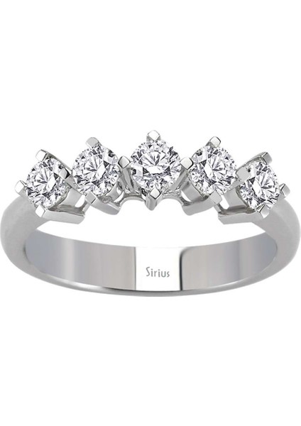 G Renk 0,78 Karat Pırlanta 5 Taş Yüzük 0423R0076 fiyatları