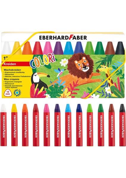 Eberhard Faber Colori Üçgen Pastel 12 Renk