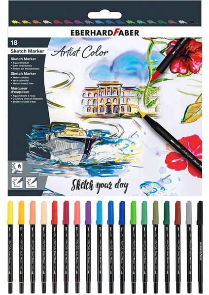 Artist Color Eskiz Markörü 18 Renk Set