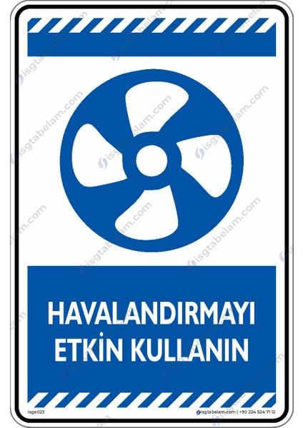 Havalandırmayı Etkin Kullanın/25x35cm/Etiket