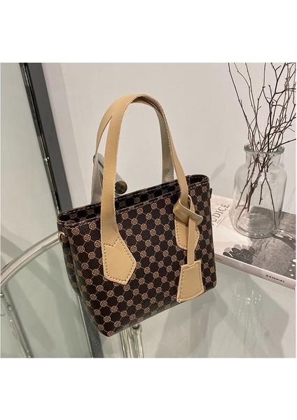 Yaratıcı Yazarlık Kalabalık Çantası Çanta Kız Vintage Omuz Çantası Mini Çanta (Yurt Dışından)