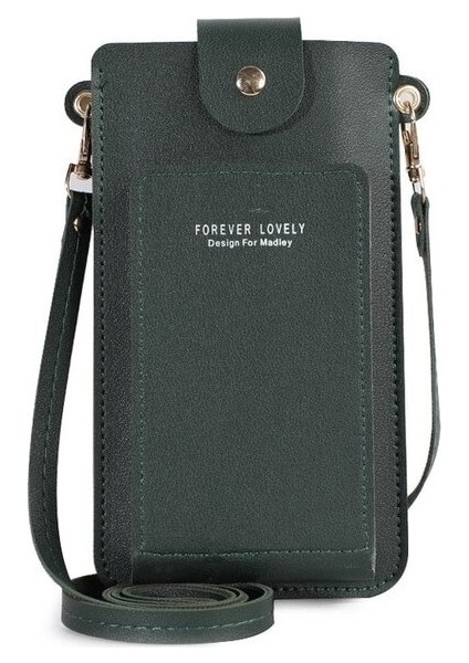 Yeni Düz Renk Moda Basit Tek Omuz Küçük Çanta Crossbody Cep Telefonu Çantası Kadın Ehliyet Kartı Çantası Cüzdan (Yurt Dışından)