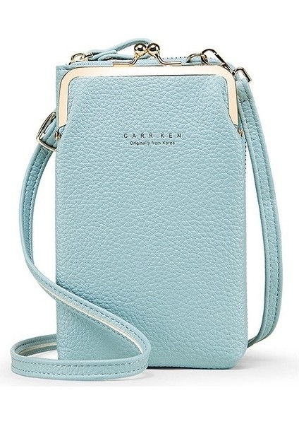 Crossbody Çanta Bayanlar Dikey Paragraf Tek Omuz Çantası Moda Lychee Desen Cep Telefonu Çantası Kore Versiyonu Cüzdan Kadın (Yurt Dışından)