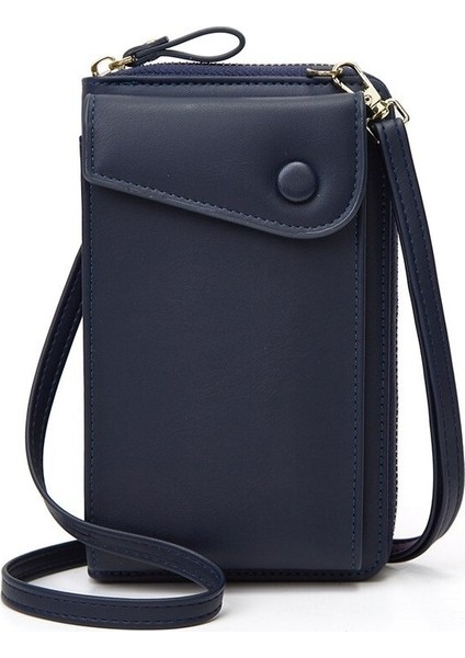 Fermuarlı Cep Telefonu Çantası Bir Omuz Messenger Kart Sahibinin Madeni Para Cüzdanı Moda Bayanlar Büyük Kapasiteli Madeni Para Cüzdanı (Yurt Dışından)