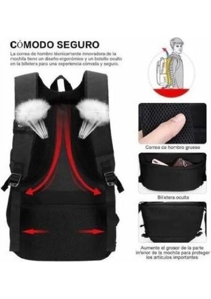 USB Şarjlı 30L Hırsızlığa Karşı Bilgisayar Sırt Çantası, (Yurt Dışından) fırsatları