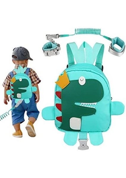 Dinozor Kaybolmayan Yakalı Çocuk Güvenliği Sırt Çantası (Yurt Dışından)